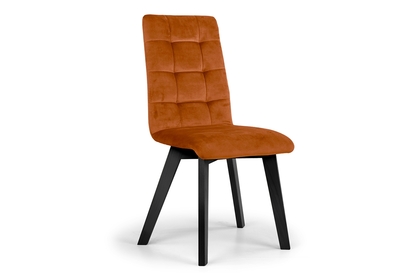 Krzesło tapicerowane Modern 4 na drewnianych nogach - rudy Salvador 14 / czarne nogi