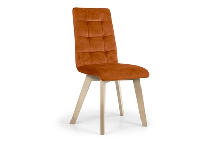 Krzesło tapicerowane Modern 4 na drewnianych nogach - rudy Salvador 14 / nogi buk