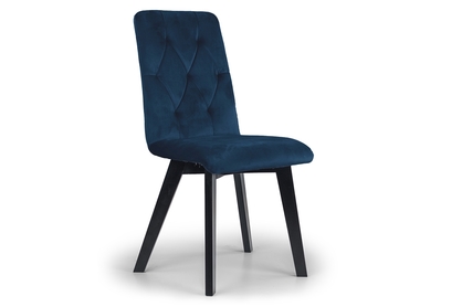 Krzesło tapicerowane Modern 5 na drewnianych nogach - granat Salvador 05 / czarne nogi