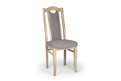 Krzesło drewniane tapicerowane Livorno 2 - szary Gemma 85 / buk