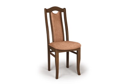 Krzesło drewniane tapicerowane Livorno 2 - rudy Zetta 295 / orzech