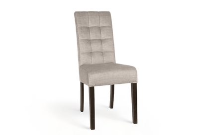 Krzesło tapicerowane Castello 4 z drewnianymi nogami