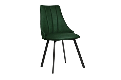 Krzesło tapicerowane Empoli 2 Metal - ciemna zieleń Element 12 / czarne nogi