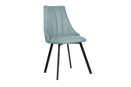 Krzesło tapicerowane Empoli 2 Metal - błękit Gemma 70 / czarne nogi