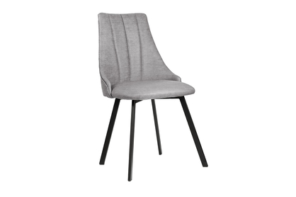 Krzesło tapicerowane Empoli 2 Metal - szary Vogue 14 / czarne nogi