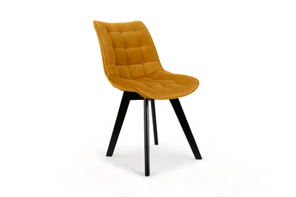 Krzesło tapicerowane Prato na drewnianych nogach