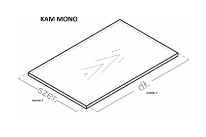 Formatka KAMMONO 18 mm F8 86x140cm Kaszmir - Końcówka Serii