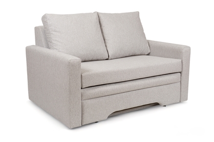 Sofa rozkładana dwuosobowa z pojemnikiem Anafia - szara plecionka hydrofobowa Gemma 80 