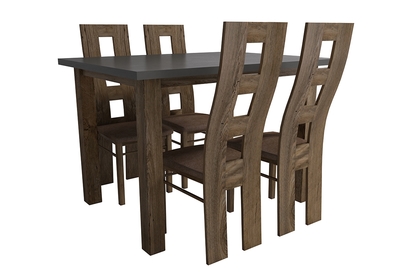 Zestaw stół + 4 krzesła Montana