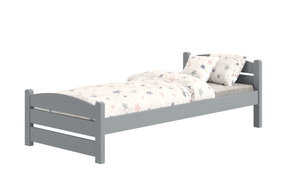 Łóżko dziecięce parterowe Sandio - 80x160 / szary