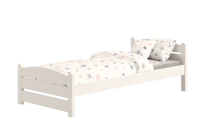 Łóżko dziecięce parterowe Sandio - 70x140 / biały 