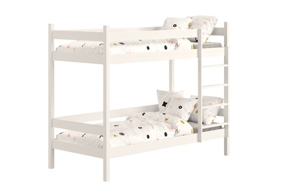 Łóżko dziecięce piętrowe Fabrio - 80x160 / biały