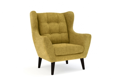 Fotel wypoczynkowy Henry - żółty Zoya 13 / nogi czarne