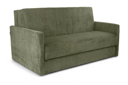 Sofa rozkładana Amerykanka Jolka 140 - zielony sztruks Lincoln 37
