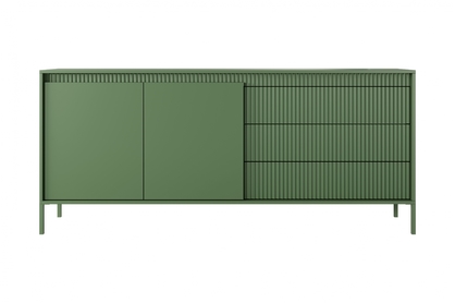 Komoda Sanos z szufladami 187 cm - zielony smoke green