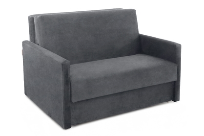 Sofa rozkładana Amerykanka Jolka 105 - szary welwet łatwoczyszczący Zetta 304
