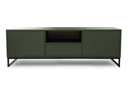Szafka RTV Genua z szufladą 160 cm - butelkowa zieleń