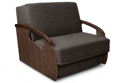 Sofa rozkładana Amerykanka z pojemnikiem Sonia 85 - brązowy welwet łatwoczyszczący Zetta 294 / średni orzech 