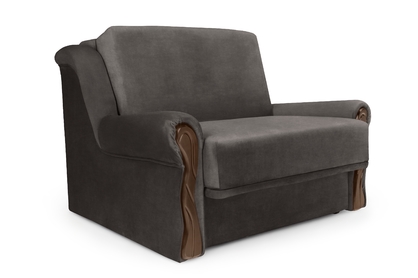 Sofa rozkładana Amerykanka z pojemnikiem Gosia 83 - brązowy welwet łatwoczyszczący Zetta 294 / średni orzech 