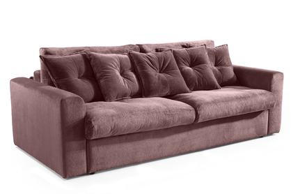 Sofa rozkładana do salonu Sofia Mini - fioletowy plusz Sorriso 11
