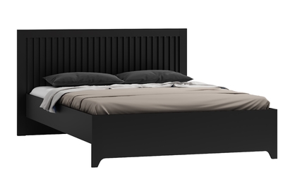 Łóżko sypialniane Tonis 140x200 cm - czarny mat