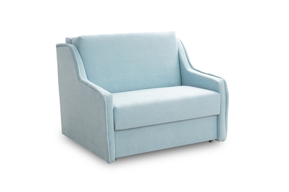 Sofa rozkładana Amerykanka Kordian 85 - niebieska tkanina łatwoczyszcząca Milo 9