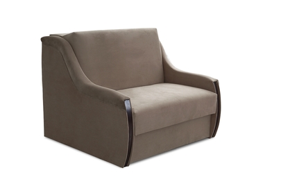 Sofa rozkładana Amerykanka Kuga 85 - brązowy welur Blanka 2305 / ciemny brąz
