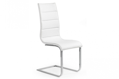 Krzesło tapicerowane K104 - biały ekoskóra