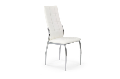 Krzesło tapicerowane K209 z metalowymi nogami - biały