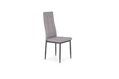 Krzesło tapicerowane K292 na metalowych nogach - popielaty