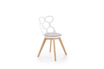 Krzesło K308 - biały / popiel