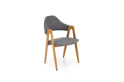 Krzesło tapicerowane K344 - popielate