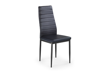 Krzesło tapicerowane ekoskórą K70 - czarny