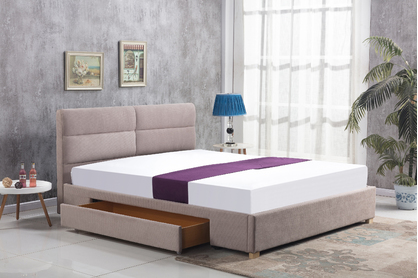 Łóżko tapicerowane Merida 160x200 - beżowy