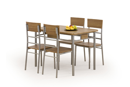 NATAN zestaw stół + 4 krzesła (1kpl=1paczka)