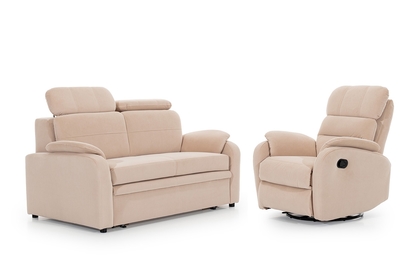 Skórzany komplet wypoczynkowy Amber - sofa i fotel
