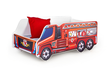 Łóżko dziecięce Fire Truck 70x140 - wielobarwny