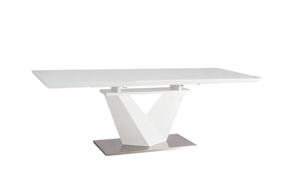 Stół rozkładany Alaras III 160-220x90 - biały 