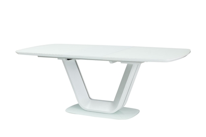 Stół rozkładany Armani 160-220x90 cm - biały mat