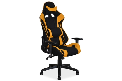 Fotel gamingowy Viper z podłokietnikami - czarny / żółty 