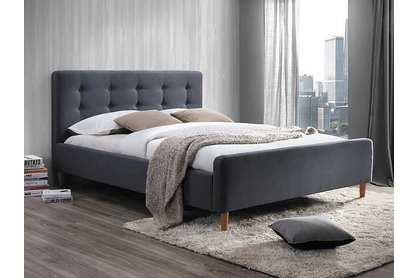 Łóżko tapicerowane Pinko 160x200 - szary
