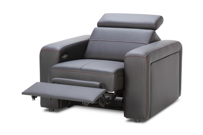 Fotel z elektryczną funkcją relaks Basic RE - skóra