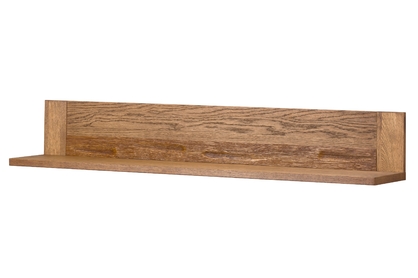 Drewniana półka wisząca Velvet 35 - 161 cm - dąb rustical