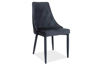 Krzesło Trix Velvet - Czarny Bluvel 19
