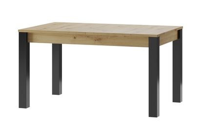 Stół rozkładany Lucas 40 - 140-210 cm - dąb artisan/czarny mat