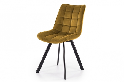 Krzesło tapicerowane K332 - musztardowy
