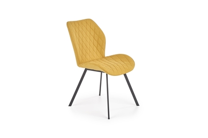 Krzesło tapicerowane K360 - musztardowy