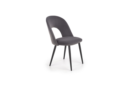 K384 krzesło popielaty / czarny