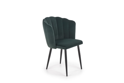 Krzesło tapicerowane K386 - ciemny zielony