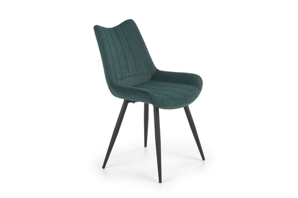 Krzesło tapicerowane K388 - ciemny zielony